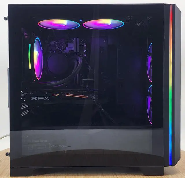 Alt view image 4 of 7 - Gaming PC i3-10105F 16GB RAM 500GB SSD RX 580 8GB Windows 11 Computer