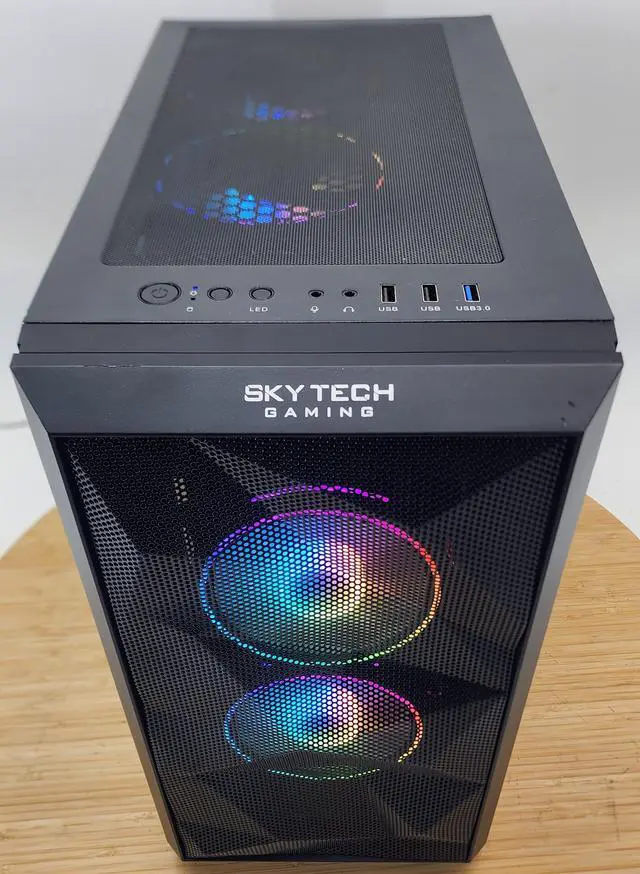 Alt view image 5 of 7 - Gaming PC i3-10105F 16GB RAM 500GB SSD RX 580 8GB Windows 11 Computer