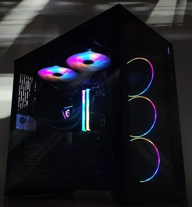 Alt view image 3 of 7 - Gaming PC Ryzen 7 7700 32GB RAM 2TB SSD RTX 5060 Ti  16GB Windows 11 Computer