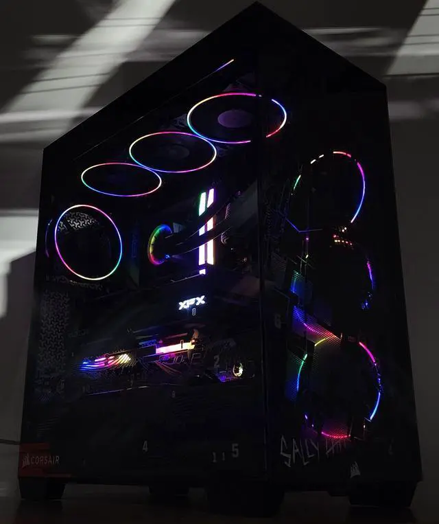Alt view image 3 of 7 - Gaming PC Ryzen 7 7800X3D 48GB RAM 2TB SSD RX 9070 XT 16GB Windows 11 Computer