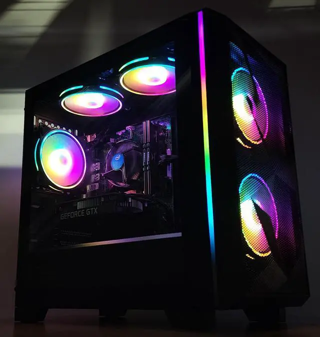 Alt view image 3 of 7 - Gaming PC i5-8600 16GB RAM 256GB SSD + 1TB HDD GTX 1650 SUPER 4GB Win11 Computer