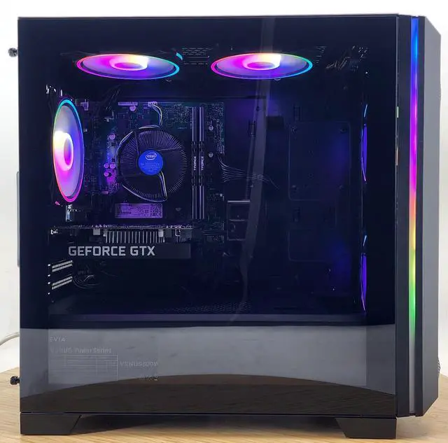 Alt view image 4 of 7 - Gaming PC i5-8600 16GB RAM 256GB SSD + 1TB HDD GTX 1650 SUPER 4GB Win11 Computer