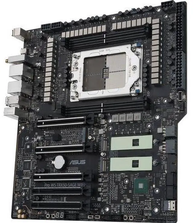 Alt view image 3 of 4 - ASUS Pro WS TRX50-SAGE WIFI CEB Workstation motherboard, AMD Ryzen Threadripper PRO 7000 WX-Series Processors,ECC R-DIMM DDR5, 36 power-stage, WiFi 7,PCIe 5.0 x 16, PCIe 5.0 M.2, 10 Gb and 2.5 Gb LA