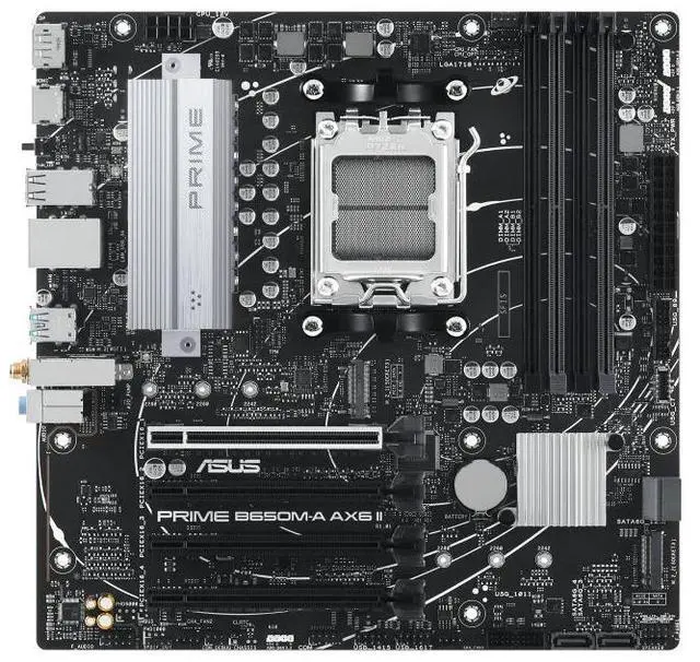 Main image of ASUS PRIME B650M-A AX6 II  AMD AM5 MicroATX Desktop Motherboard