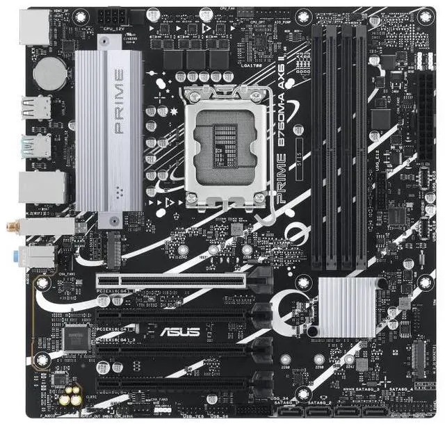 Main image of ASUS PRIME B760M-A AX6 II Intel LGA 1700MicroATX Desktop Motherboard