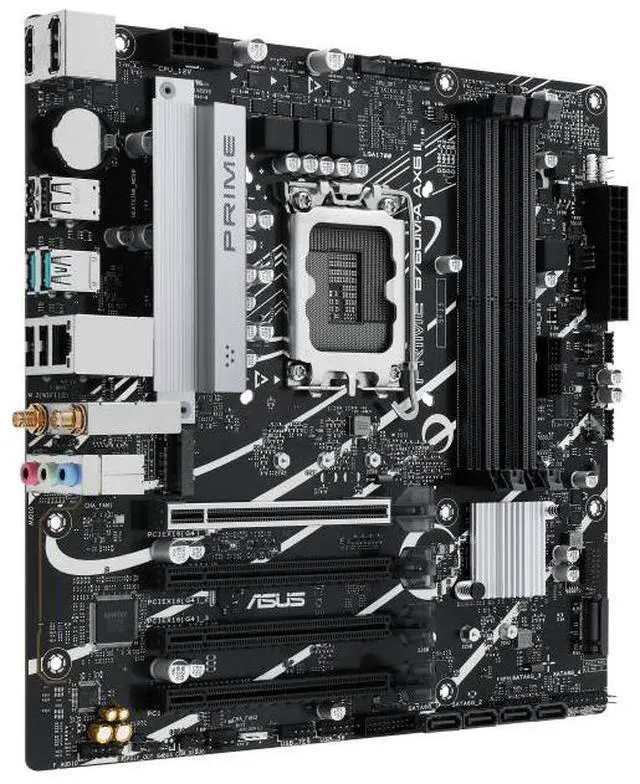 Alt view image 2 of 4 - ASUS PRIME B760M-A AX6 II Intel LGA 1700MicroATX Desktop Motherboard