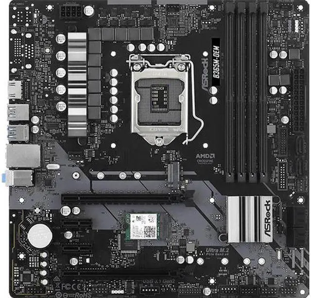 Alt view image 3 of 4 - ASRock B365M-OEM LGA 1151 Intel B365 Intel Motherboard B365M-OEM