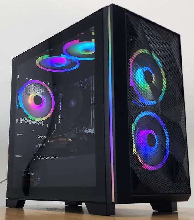 Main image of Gaming PC Ryzen 3 2300X 16GB RAM 256GB SSD + 1TB HDD RX 470 8GB Win11 Computer