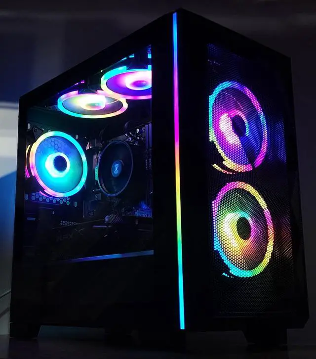 Alt view image 3 of 7 - Gaming PC Ryzen 3 2300X 16GB RAM 256GB SSD + 1TB HDD RX 470 8GB Win11 Computer