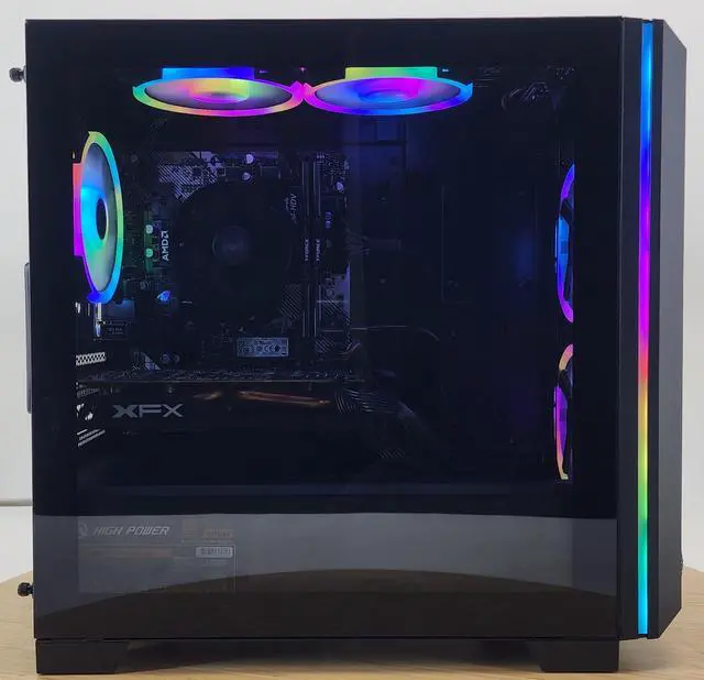 Alt view image 4 of 7 - Gaming PC Ryzen 3 2300X 16GB RAM 256GB SSD + 1TB HDD RX 470 8GB Win11 Computer