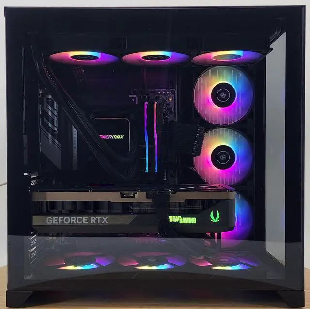 Alt view image 4 of 7 - Gaming PC Ultra 9 285K 96GB RAM 4TB SSD RTX 5090 32GB Windows 11 Computer