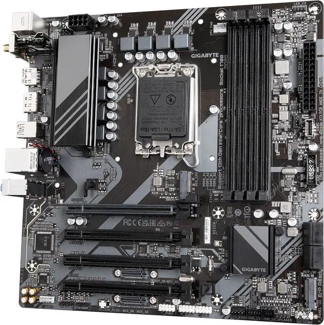 Alt view image 2 of 3 - Gigabyte B760M C V2 Intel  LGA 1700 mATX Desktop Motherboard