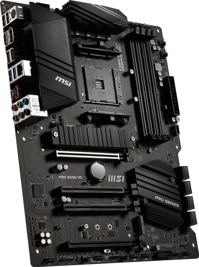 Alt view image 11 of 12 - MSI PRO PRO B550-VC AM4 AMD B550 SATA 6Gb/s ATX AMD Motherboard