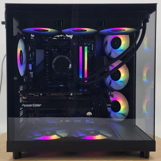 Alt view image 4 of 7 - Gaming PC Ryzen 7 7700 32GB RAM 2TB SSD RX 7900 GRE 16GB Windows 11 Computer
