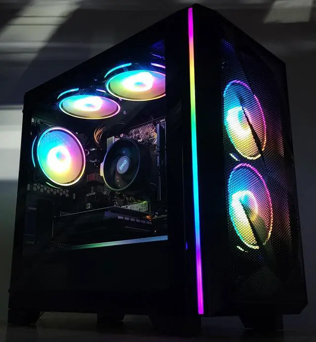 Alt view image 3 of 7 - Gaming PC Ryzen 3 4100 16GB RAM 500GB SSD GTX 1650 4GB Windows 11 Computer