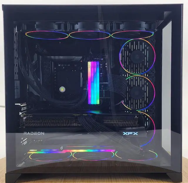 Alt view image 4 of 7 - Gaming PC Ryzen 9 9900X 32GB RAM 4TB SSD RX 9070 XT 16GB Windows 11 Computer