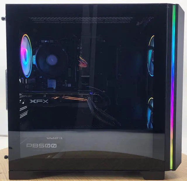 Alt view image 4 of 7 - Gaming PC Ryzen 3 4100 16GB RAM 500GB SSD RX 580 8GB Windows 11 Computer
