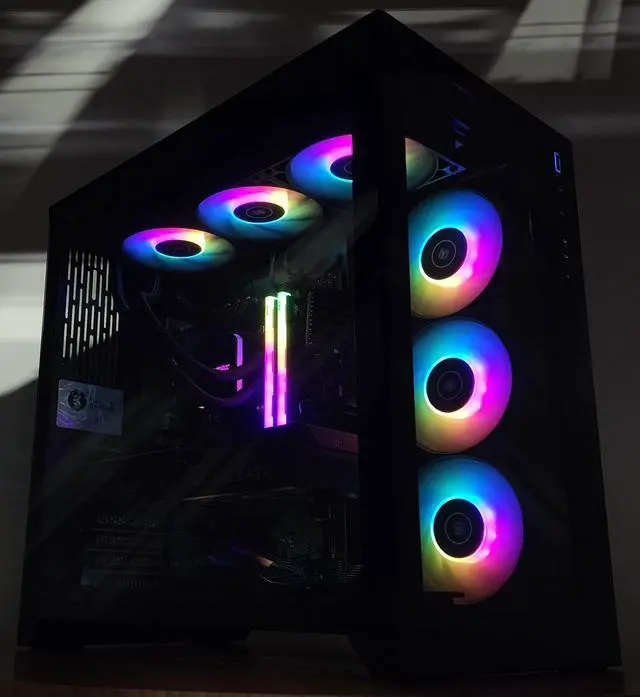 Alt view image 3 of 7 - Gaming PC i9-14900K 32GB RAM 2TB SSD RTX 5070 Ti 16GB Windows 11 Computer