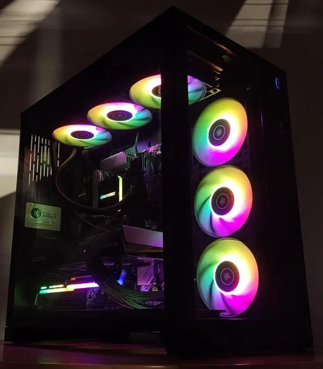 Alt view image 3 of 7 - Gaming PC Ryzen 9 5950X 32GB RAM 1TB SSD RX 7800 XT 16GB Windows 11 Computer
