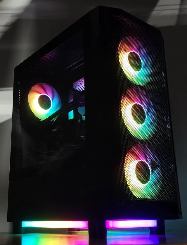 Alt view image 3 of 7 - Gaming PC Ryzen 7 5700X 16GB RAM 512GB SSD GTX 1660 Ti 6GB Windows 11 Computer