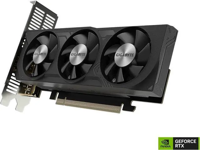 Alt view image 7 of 9 - GIGABYTE GeForce RTX 4060 OC Low Profile 8G Graphics Card, 3x WINDFORCE Fans, 8GB 128-bit GDDR6, GV-N4060OC-8GL Video Card