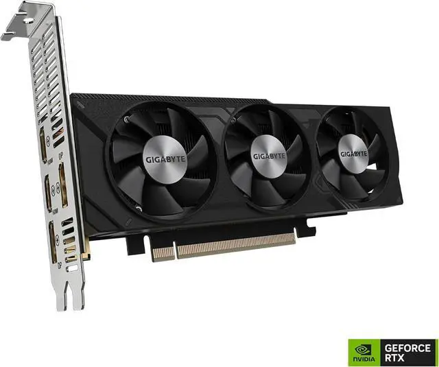 Alt view image 8 of 9 - GIGABYTE GeForce RTX 4060 OC Low Profile 8G Graphics Card, 3x WINDFORCE Fans, 8GB 128-bit GDDR6, GV-N4060OC-8GL Video Card