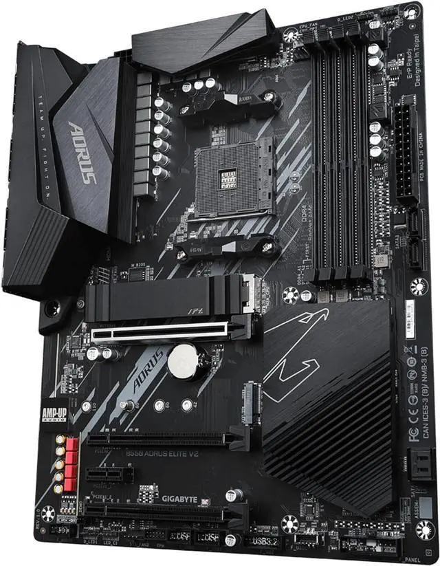 Alt view image 7 of 9 - GIGABYTE B550 AORUS ELITE AX V2 AM4 AMD B550 ATX Motherboard with Dual M.2, SATA 6Gb/s, USB 3.2 Gen 2, 2.4/5 GHz Dual-Band, 2.5 GbE LAN, PCIe 4.0