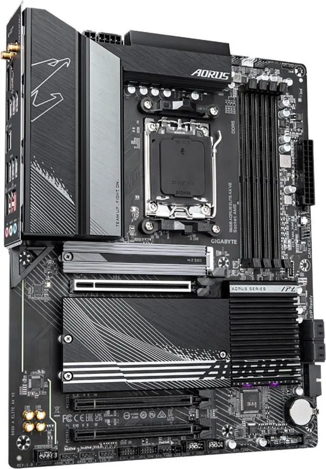 Alt view image 7 of 8 - GIGABYTE B650 AORUS ELITE AX V2 AM5 LGA 1718 AMD B650 ATX Motherboard, DDR5, Triple M.2, PCIe 5.0, USB 3.2 Gen2X2 Type-C, WiFi 6E, 2.5GbE LAN, Q-Flash Plus, EZ-Latch
