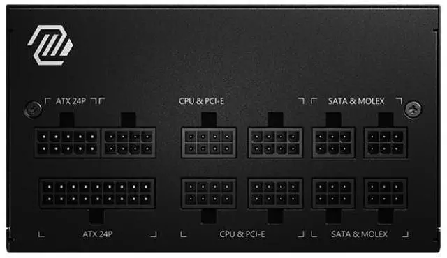 Alt view image 2 of 4 - MSI MAG A650GL 650W Full Modular 80 Plus GoldATX Gaming Power Supply