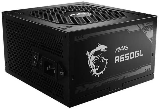 Alt view image 3 of 4 - MSI MAG A650GL 650W Full Modular 80 Plus GoldATX Gaming Power Supply
