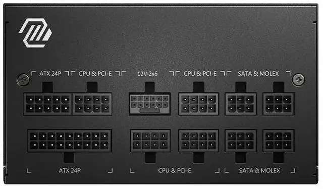 Alt view image 6 of 8 - MSI - MAG A750GL PCIE 5.0, 80 GOLD Fully Modular Gaming PSU, 12VHPWR Cable, ATX 3.0 Compatible, 750W Power Supply, 10 Year Warranty