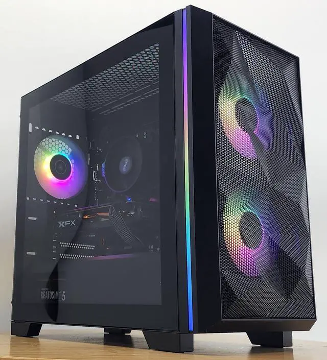 Main image of Gaming PC RYZEN 3 1200 16GB RAM 256GB SSD + 1TB HDD RX 570 8GB Win11 Computer