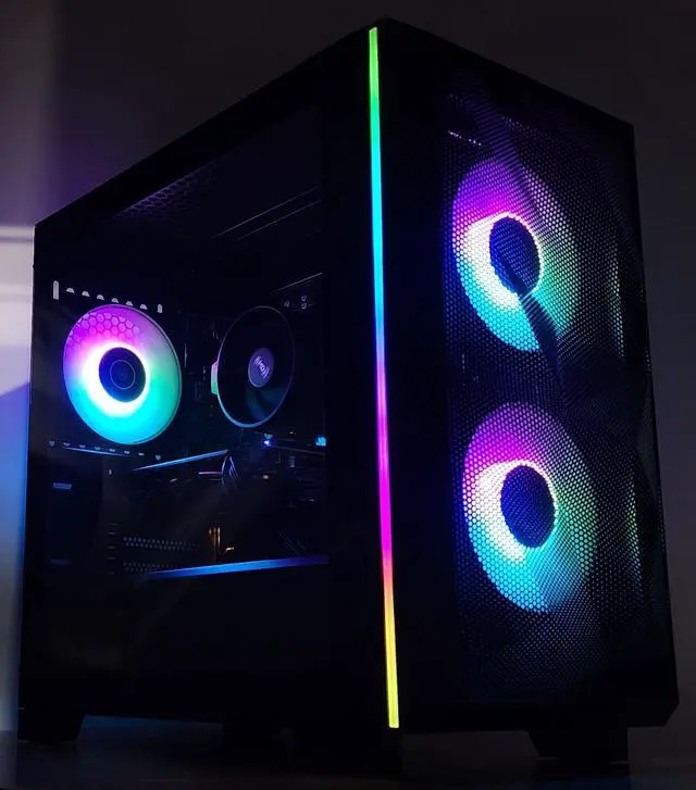 Alt view image 3 of 7 - Gaming PC RYZEN 3 1200 16GB RAM 256GB SSD + 1TB HDD RX 570 8GB Win11 Computer