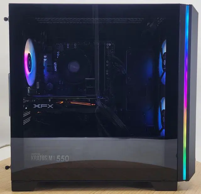 Alt view image 4 of 7 - Gaming PC RYZEN 3 1200 16GB RAM 256GB SSD + 1TB HDD RX 570 8GB Win11 Computer