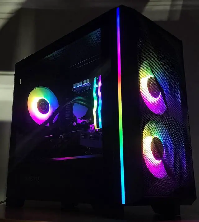 Alt view image 3 of 7 - Gaming PC Ryzen 5 3600 16GB RAM 256GB SSD + 1TB HDD RTX 3050 8GB Win11 Computer