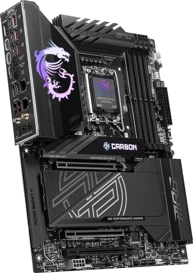 Alt view image 2 of 4 - MPG X870E CARBON WIFI AMD AM5 DDR5 ATX Desktop Motherboard