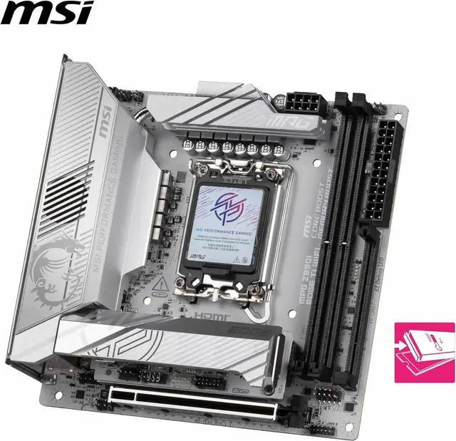 Alt view image 2 of 3 - MPG Z890I EDGE TI WIFI Intel LGA 1851 DDR5 Mini-ITX Desktop Motherboard