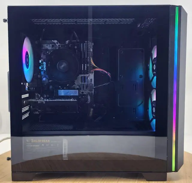 Alt view image 4 of 7 - Gaming PC Ryzen 3 2300X 16GB RAM 256GB SSD + 1TB HDD GT 1030 2GB Windows 11 Computer