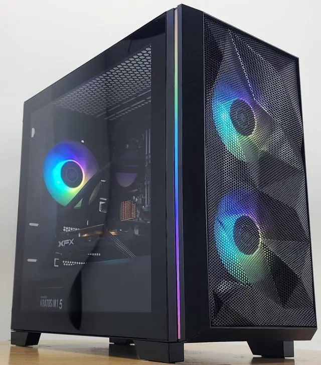 Main image of Gaming PC i5-7500 16GB RAM 240GB SSD + 1TB HDD RX 470 8GB Windows 11 Computer