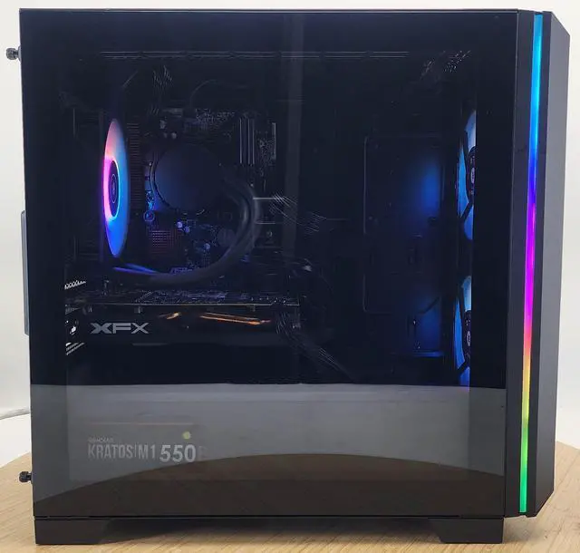 Alt view image 4 of 7 - Gaming PC i5-7500 16GB RAM 240GB SSD + 1TB HDD RX 470 8GB Windows 11 Computer