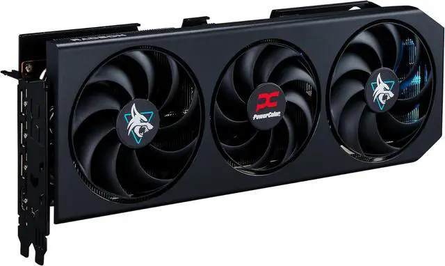 Alt view image 2 of 4 - PowerColor Hellhound Radeon RX 9070 XT 16GB GDDR6 Video Graphics Card