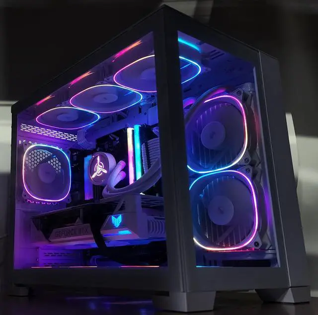 Alt view image 3 of 7 - Gaming PC Ryzen 7 7700 32GB RAM 2TB SSD RTX 4070 Ti SUPER 16GB Win11 Computer