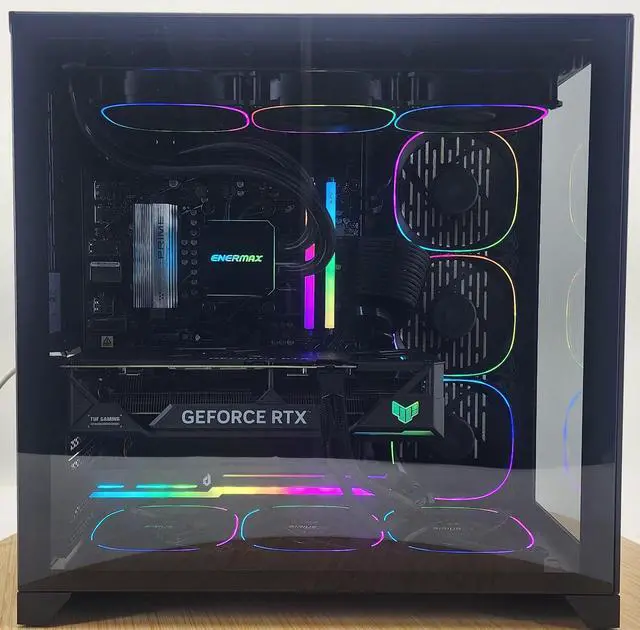 Alt view image 4 of 7 - Gaming PC Ryzen 7 7800X3D 32GB RAM 1TB SSD RTX 4070 Ti SUPER 16GB Windows 11 Computer