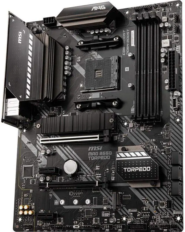 Alt view image 8 of 9 - MSI MAG B550 TORPEDO AM4 AMD B550 SATA 6Gb/s ATX AMD Motherboard