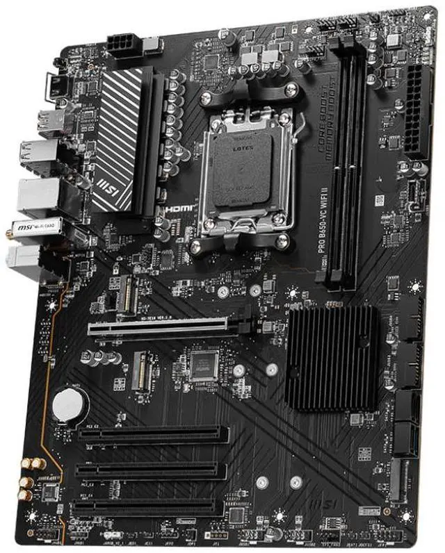 Alt view image 2 of 4 - MSI PRO B650-VC WIFI II AMD AM5 DDR5 ATX Desktop Motherboard