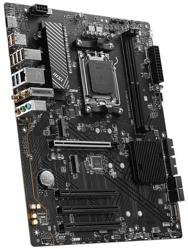 Alt view image 3 of 4 - MSI PRO B650-VC WIFI II AMD AM5 DDR5 ATX Desktop Motherboard