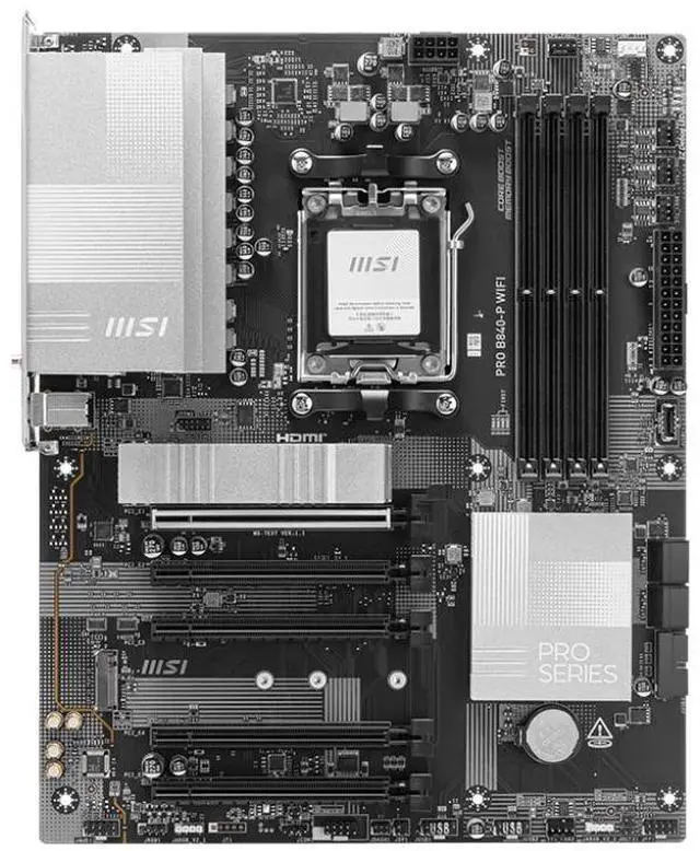 Main image of MSI PRO B840-P WIFI AMD AM5 DDR5 ATX Desktop Motherboard