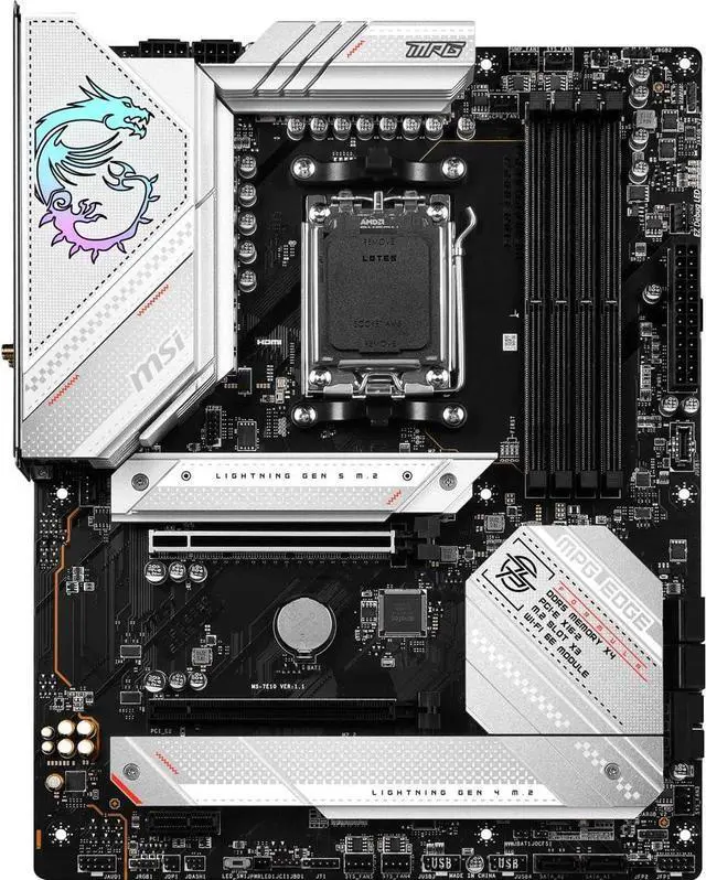 Alt view image 6 of 9 - MSI MPG B650 EDGE WIFI AM5 AMD B650 SATA 6Gb/s DDR5 Ryzen 7000 ATX Motherboard