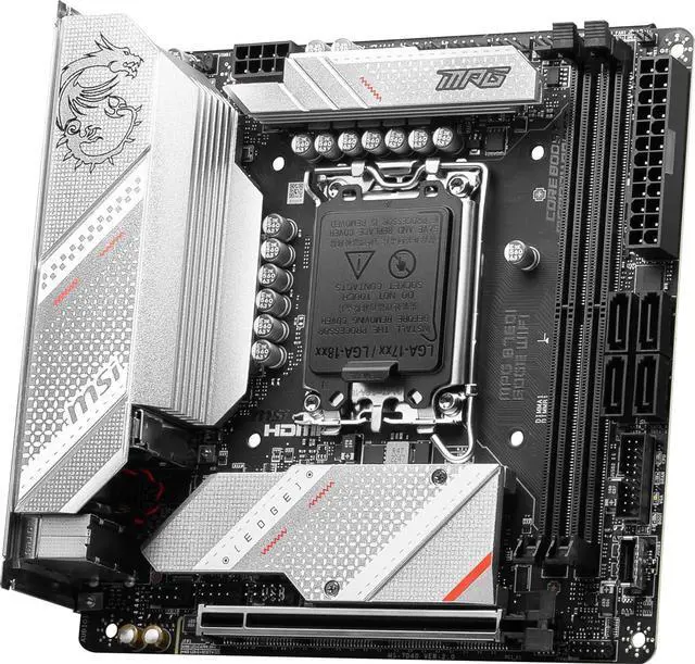 Alt view image 5 of 7 - MSI MPG B760I EDGE WIFI LGA 1700 DDR5 Mini ITX Motherboard SATA 6Gb/s,  2.5Gbps LAN,Wi-Fi 6E