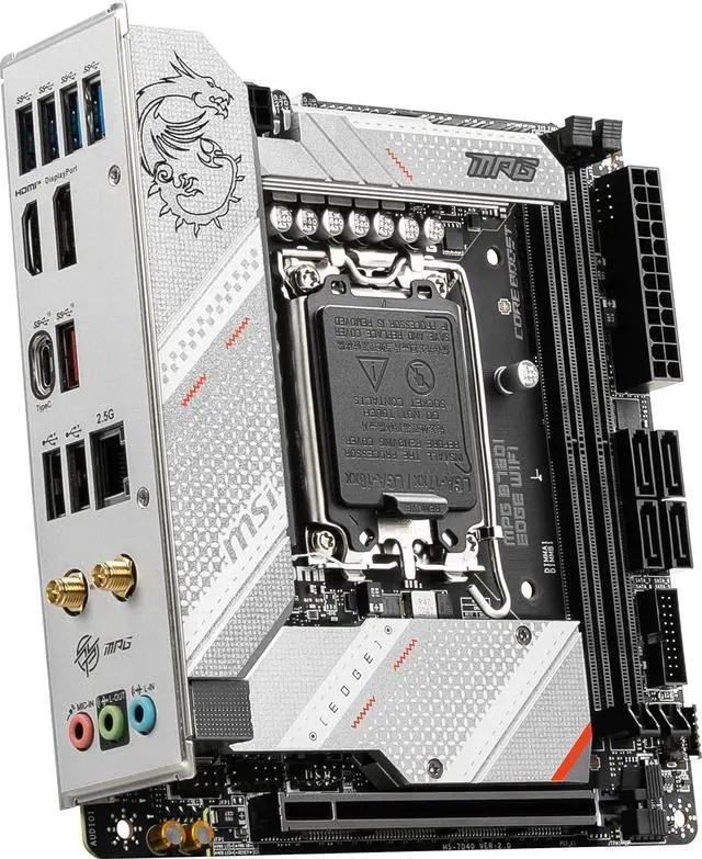 Alt view image 6 of 7 - MSI MPG B760I EDGE WIFI LGA 1700 DDR5 Mini ITX Motherboard SATA 6Gb/s,  2.5Gbps LAN,Wi-Fi 6E